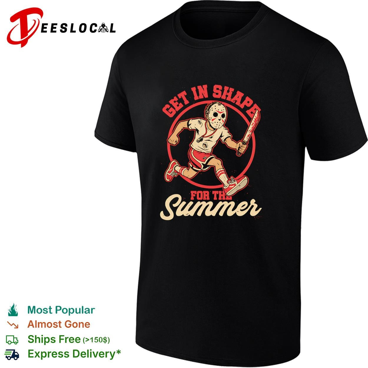 Get in shape for the summer Jason Voorhees and Friday the 13th shirt