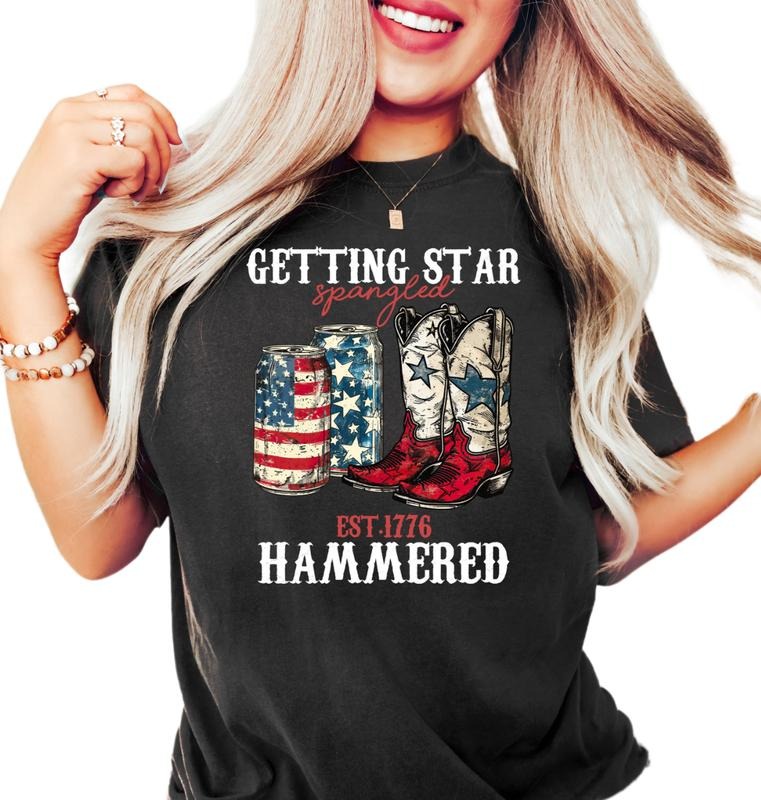 Getting Star Spangled Hammered Shirt, America Shirt, Funny America Shirt, 4th Of July Shirt, Usa Shirt, Independence Day...