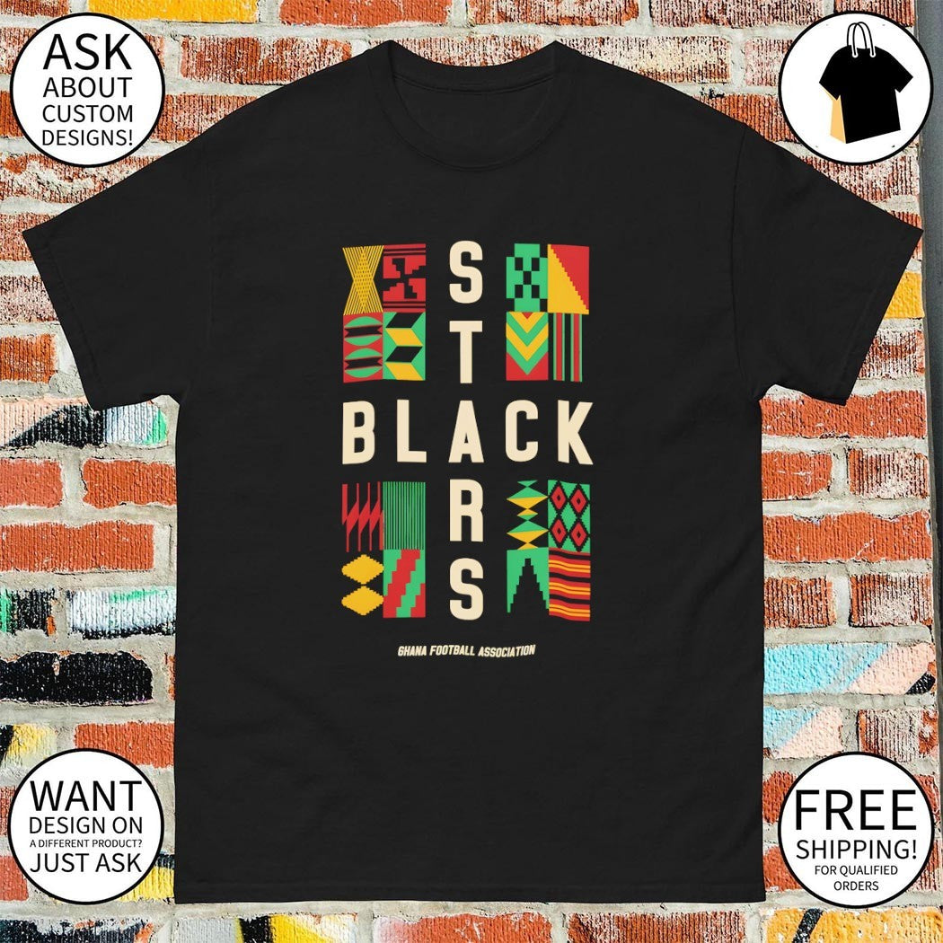Ghanaian Soccer Ghana World Cup 2026 National Football Go Black Stars shirt