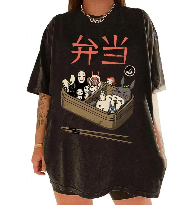 Ghibli Character Shirt, Studio Ghibli T-Shirt, Ghibli Shirt, Hayao Miyazaki, Studio Ghibli Gift Sweatshirt, Hoodie,...