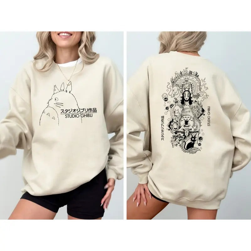 Ghibli Studio Ghibli Studio World Shirt Howls Moving Castle Shirt Spirited Away Ghibli Studio Shirt Hayao Miyazaki My Neighbor Totoro Shirt Ghibli Totoro Shirt Ghibli No Face Shirt Calcifer Shirt Trending Ghibli Shirt T-Shirts, Hoodie, Sweatshirt