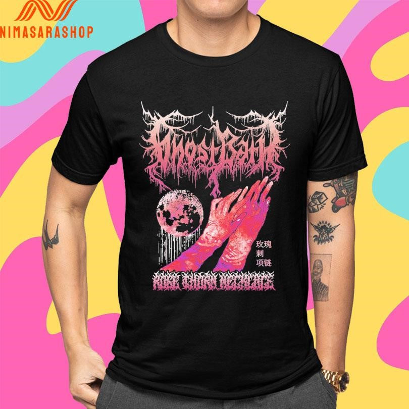 Ghost Bath Rose Thorn Necklace Shirts