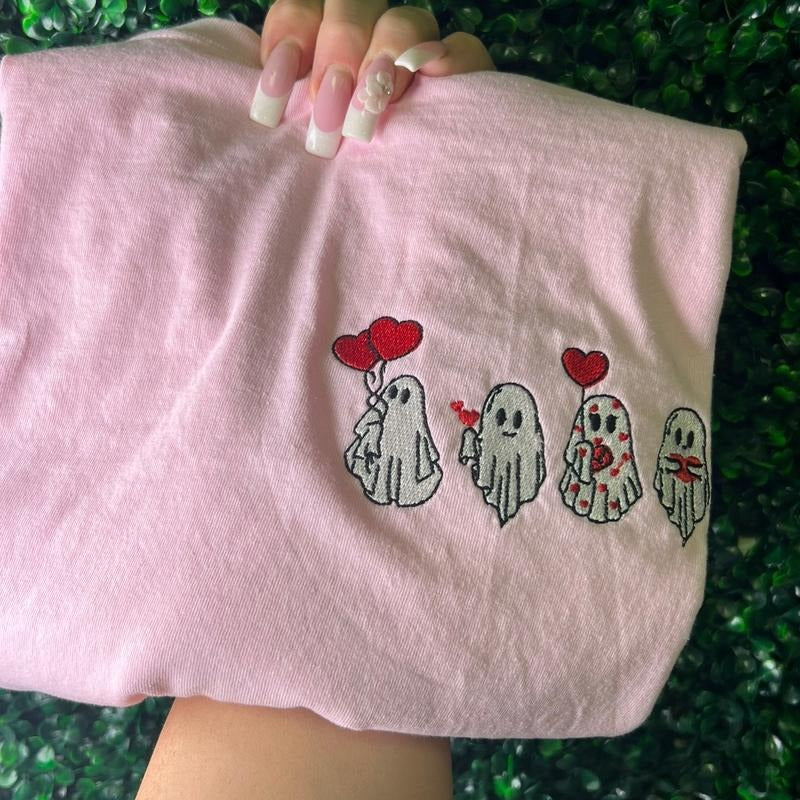 Ghost valentines shirt Hoodie Sweatshirt | PrintMintTees.com