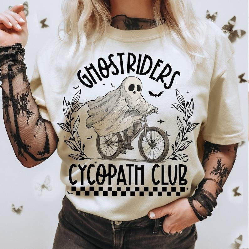 Ghostriders Cycopath Club shirt, Halloween shirt, ghost shirt, ghost rider shirt, Spooky Season shirt, cychopat shirt...