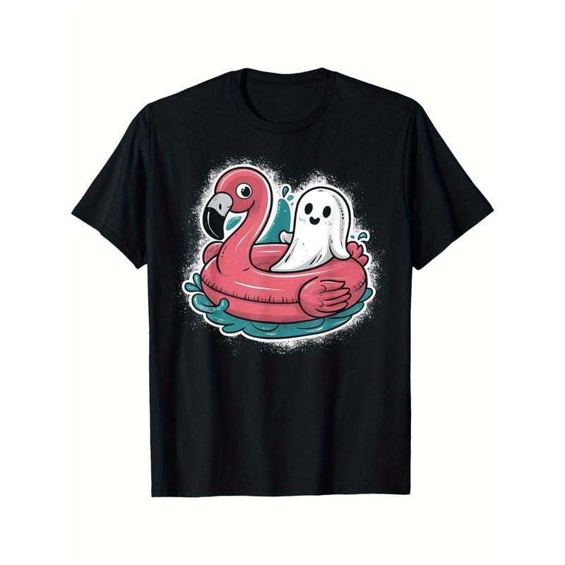 Ghosts in the Pool - Fun Scary Summer Summerween Halloween T-shirt Made in USA Hoodie Sweatshirt | PrintMintTees.com