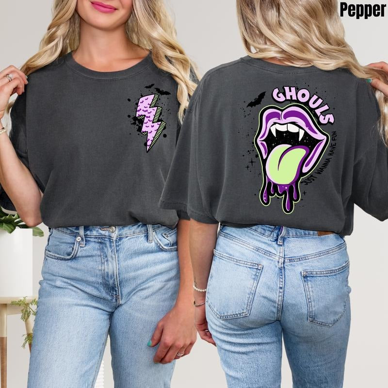 Ghouls Just Wanna Have Fun Comfort Colors T-Shirt 'NLB' Hoodie, Sweatshirt | PrintMintTees.com