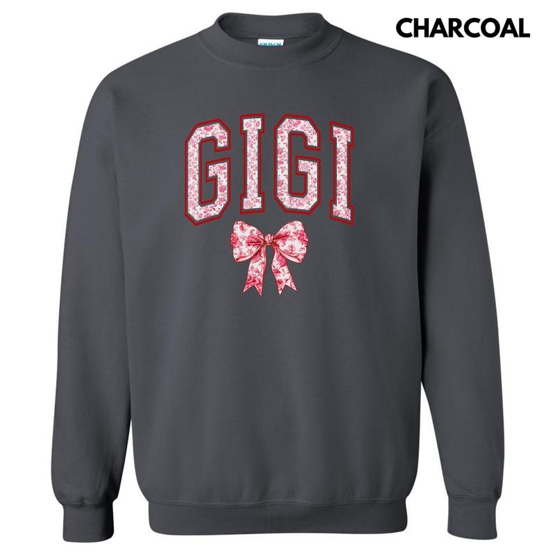 Gigi Red Ginger Jar Florals Sweatshirt 'NLB' Shirt Hoodie | PrintMintTees.com