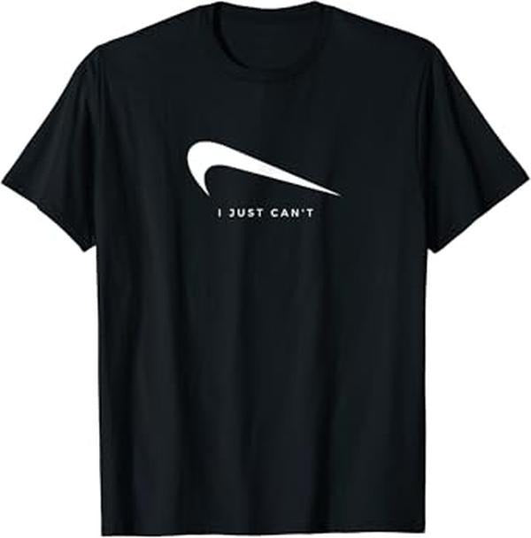 Gildan Funny Shirt I Just Can'T Funny Casual Crew Neck 100% Cotton Classic Fit Medium Fabric Hand Wash Only Shirt Hoodie Sweatshirt