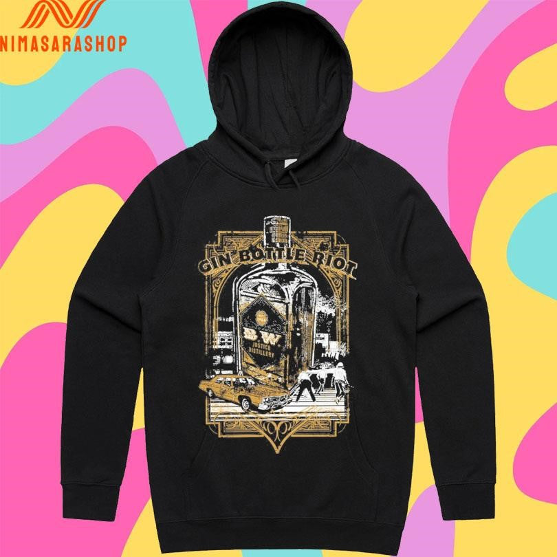Gin Bottle Riot Justice Distillery Shirts