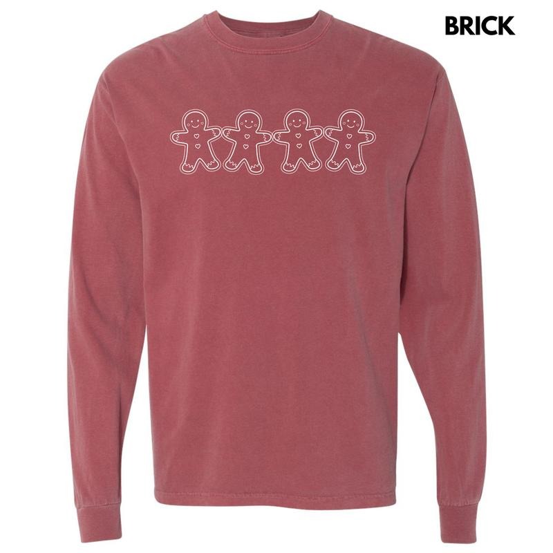 Gingerbread Friends Long Sleeve Comfort Colors T-Shirt 'NLB' Hoodie, Sweatshirt | PrintMintTees.com