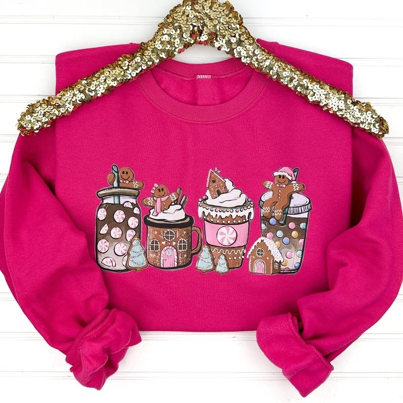 Gingerbread Man Latte Sweatshirt Shirt Hoodie | PrintMintTees.com