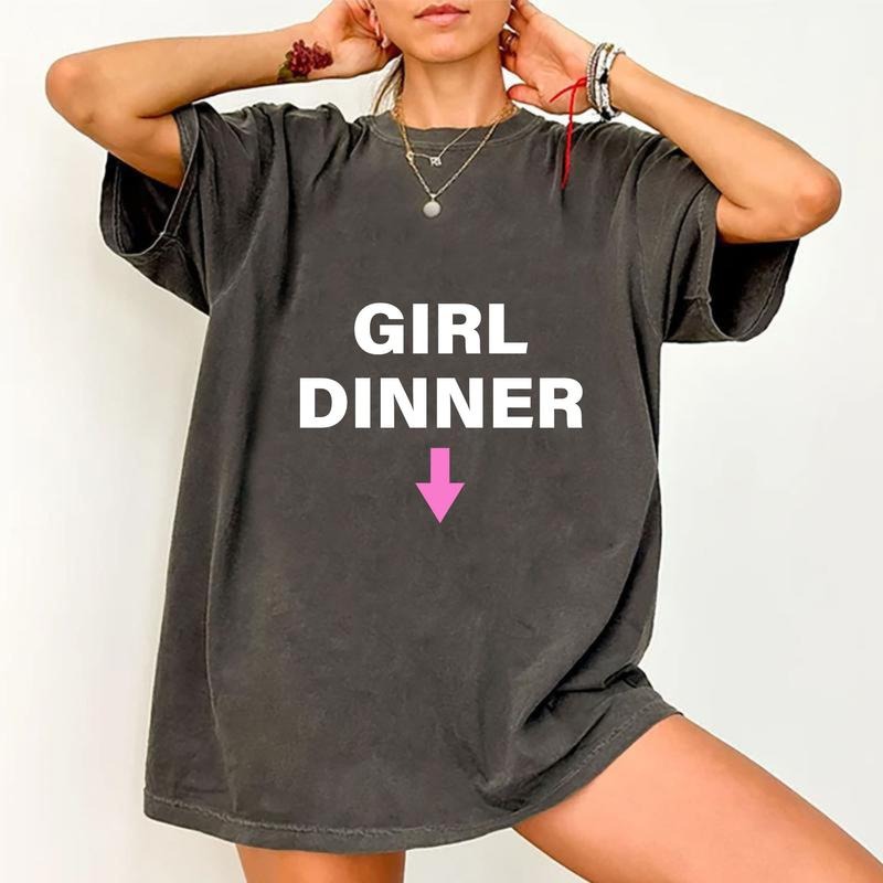 Girl Dinner Shirt, Shirt For Men and Women, Trendy Shirt Hoodie Sweatshirt | PrintMintTees.com