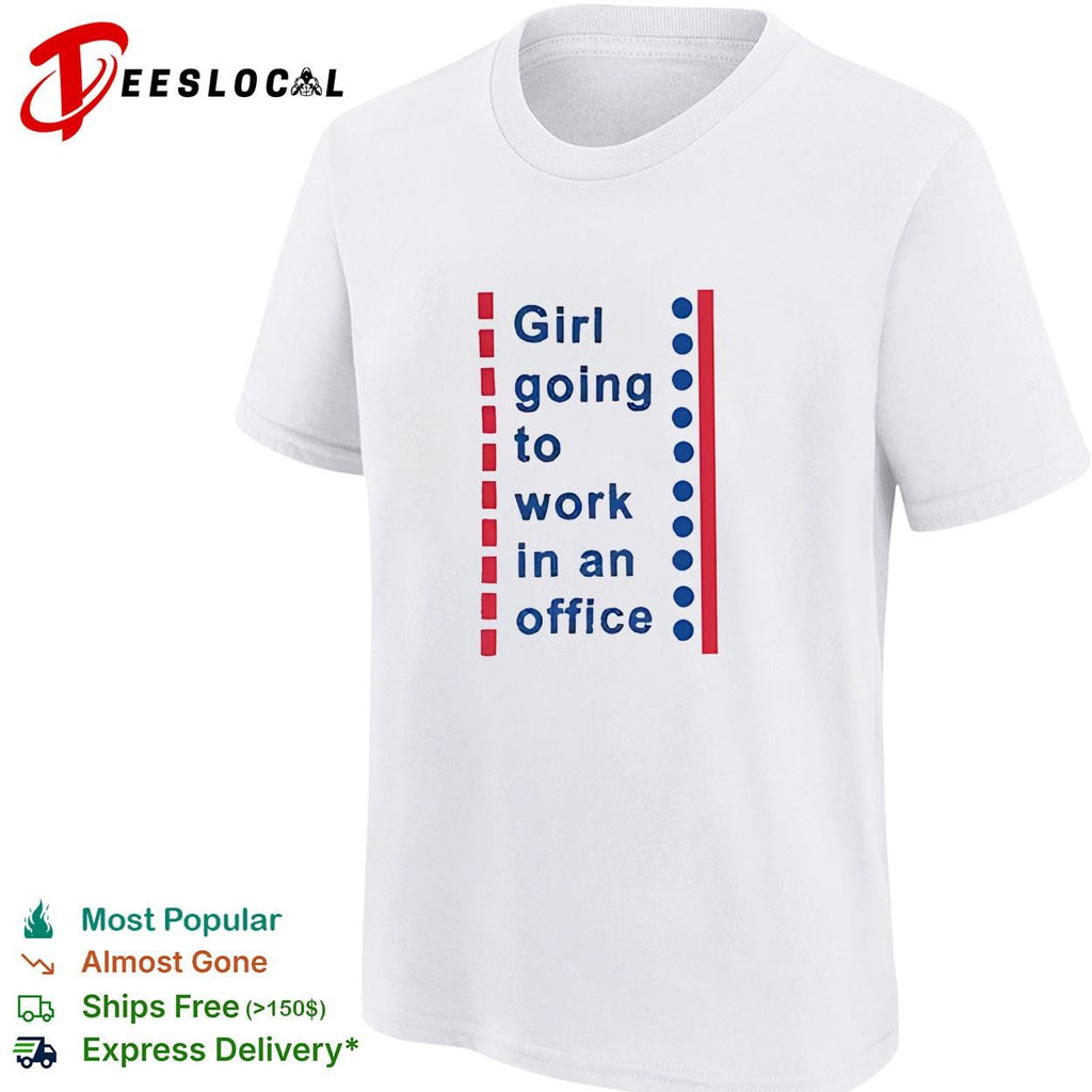 Girl going to work in an office shirt