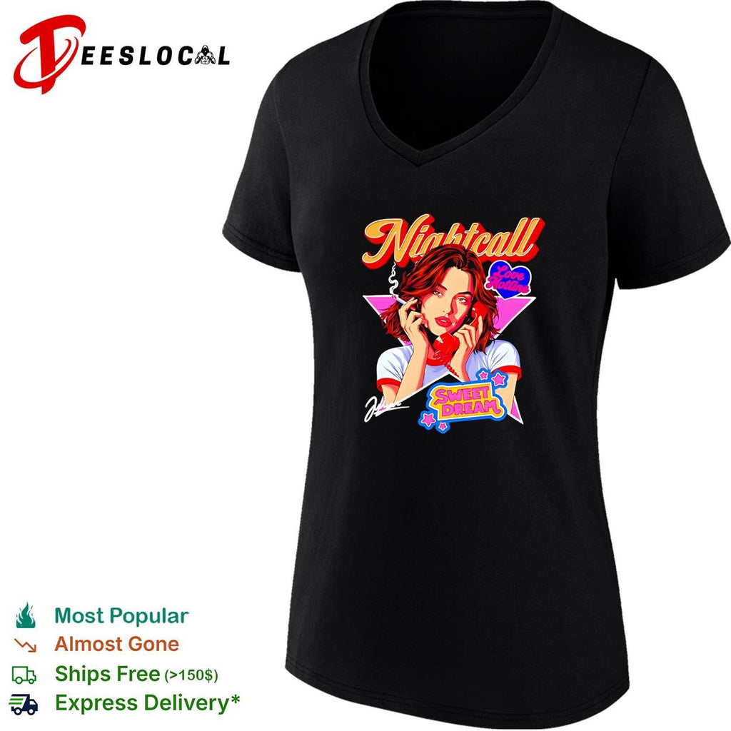 Girl nightcall love hotline sweet dream smoking shirt