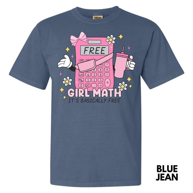 Girly Math Comfort Colors T-Shirt 'NLB' Hoodie Sweatshirt | PrintMintTees.com