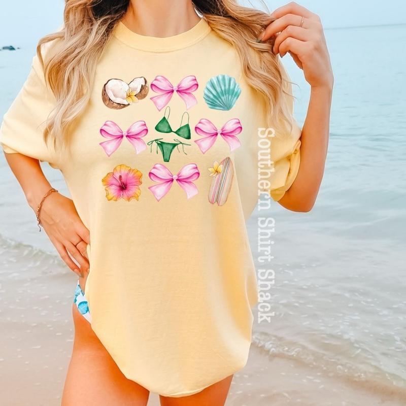 Girly Summer Collage T shirt  | Banana comfort colors T shirt top Hoodie Sweatshirt | PrintMintTees.com
