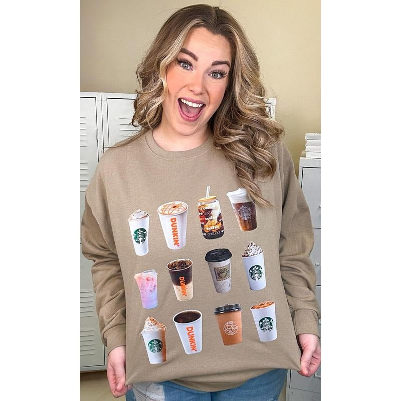 Give Me All the Coffee Graphic Sweatshirt Shirt Hoodie | PrintMintTees.com