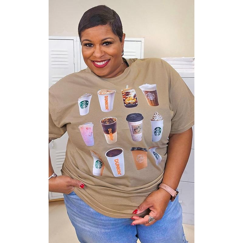 Give Me All the Coffee Graphic T-Shirt Hoodie Sweatshirt | PrintMintTees.com