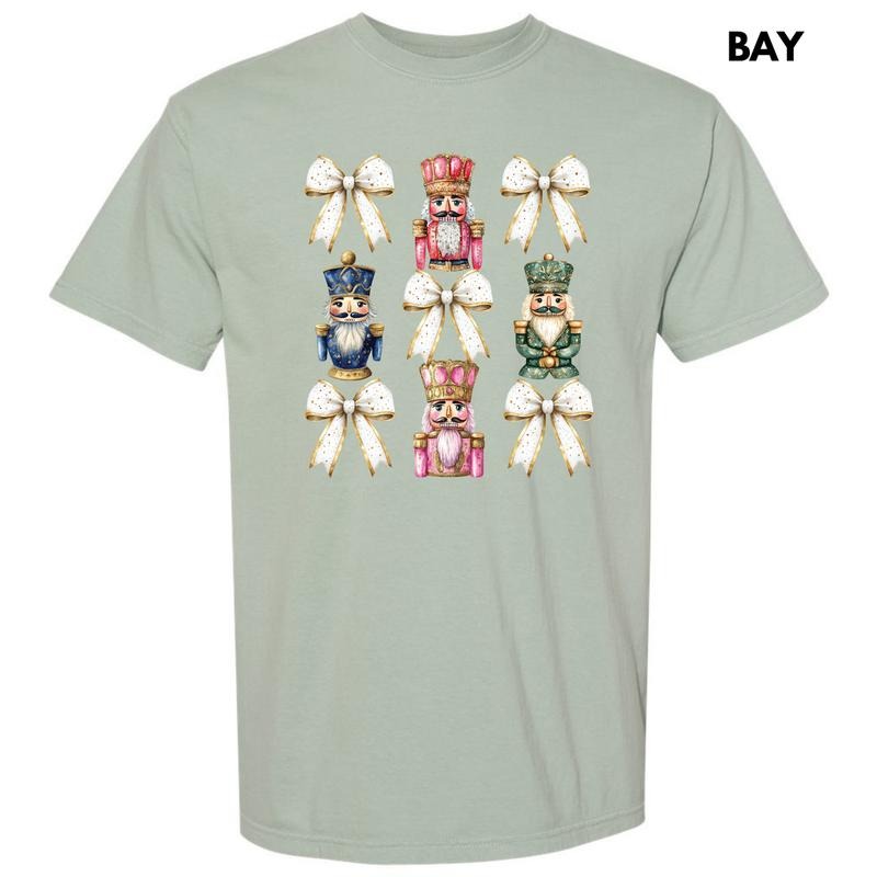 Glam Nutcracker Bow Collage Comfort Colors 'NLB' Shirt Hoodie Sweatshirt