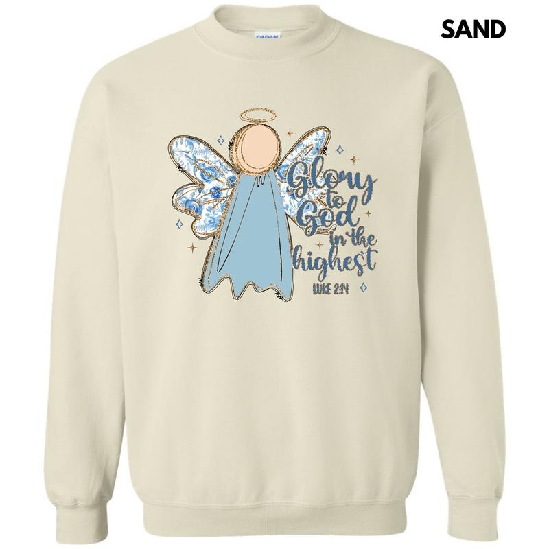 Glory Blue Floral Angel Sweatshirt 'NLB' T-Shirts, Hoodie | PrintMintTees.com