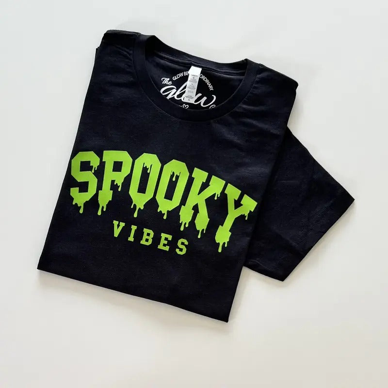Glow In The Dark Spooky Vibes T-shirt (Unisex) SMALL TO 5X Cotton T-shirt Casual Soft Streetwear women Hoodie Sweatshirt