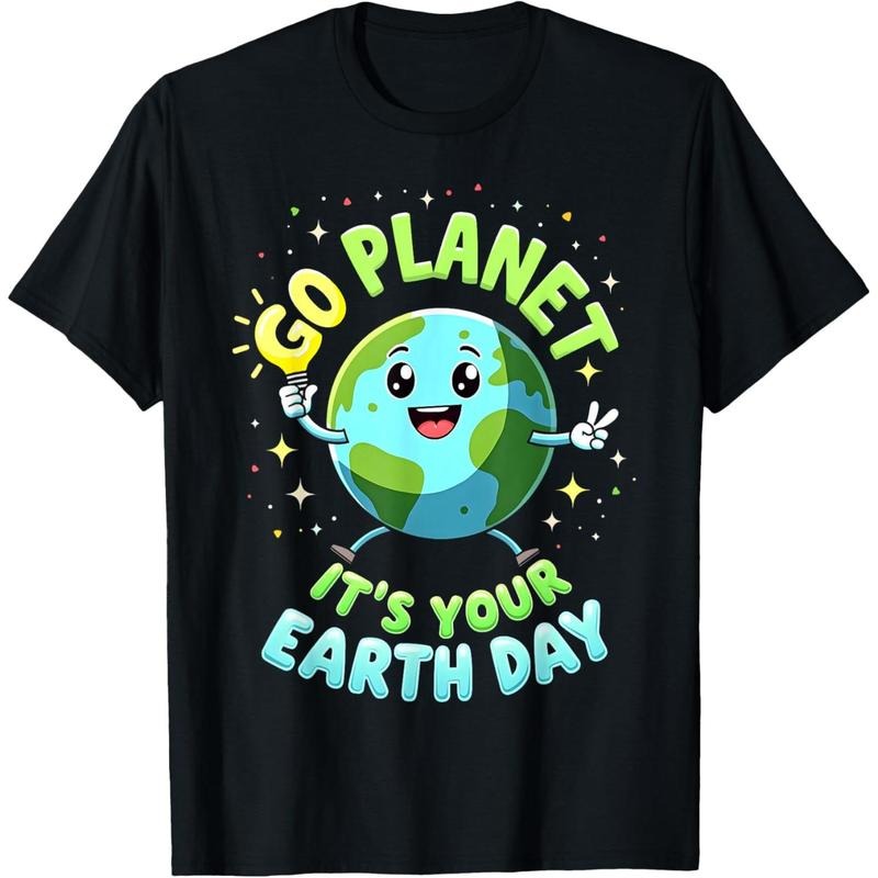 Go Planet Its Your Earth Day 2025 Teacher men T-Shirt made in usa Hoodie Sweatshirt | PrintMintTees.com