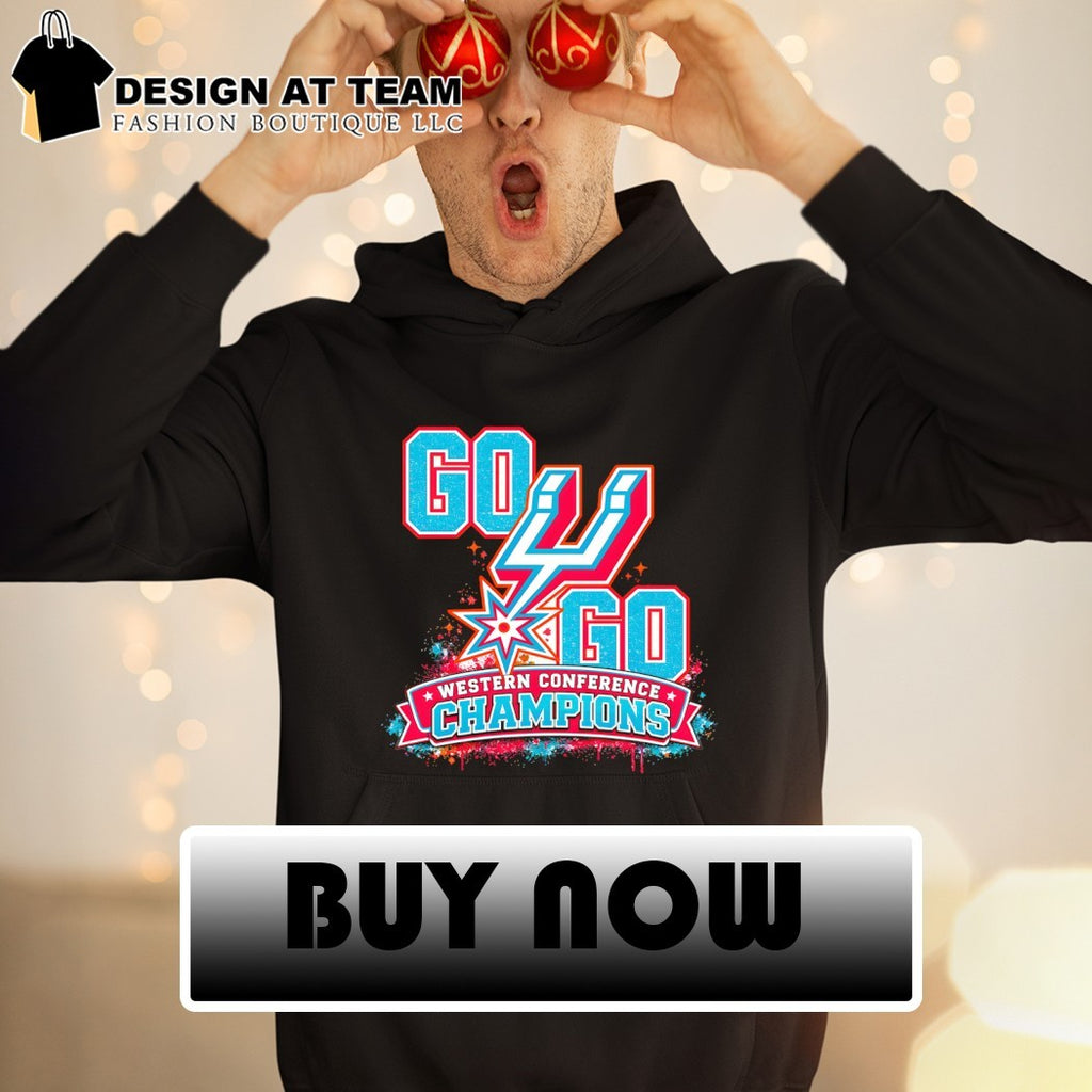 Go Spurs Go San Antonio Spurs Basketball Western Conference Champions Game Day 2026 graffiti shirt