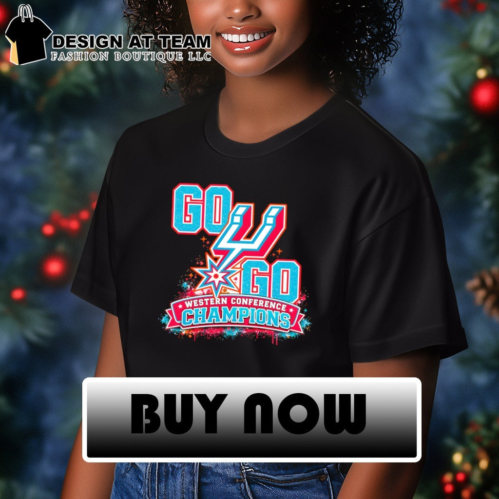 Go Spurs Go San Antonio Spurs Basketball Western Conference Champions Game Day 2026 graffiti shirt