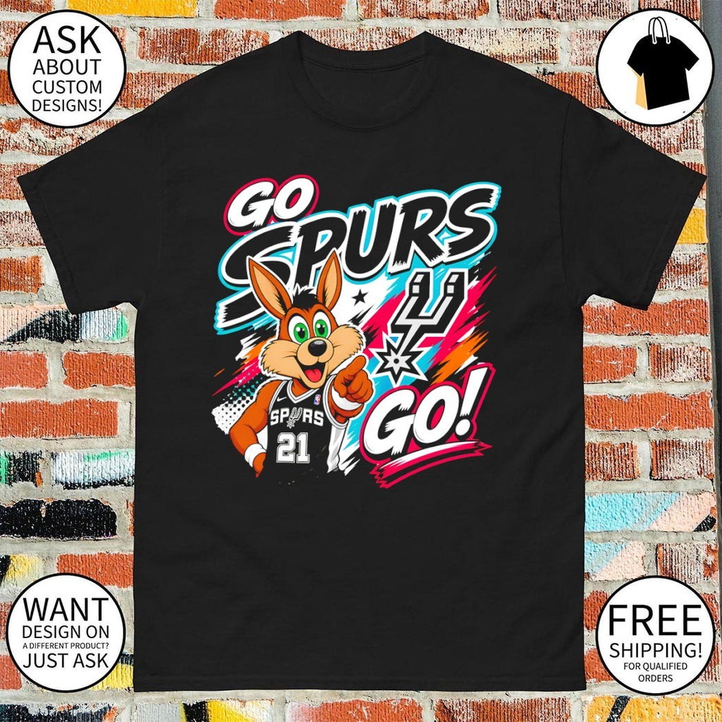 Go Spurs Go San Antonio Spurs Mascot Coyote Basketball 2026 vintage shirt