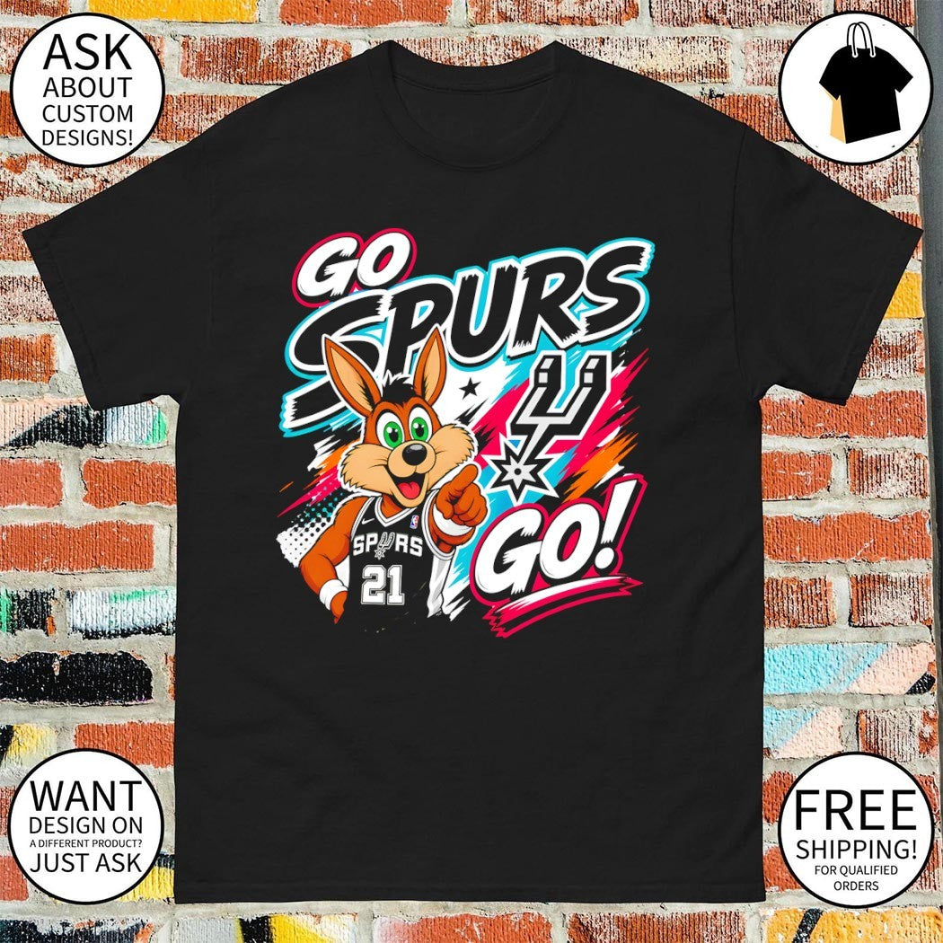 Go Spurs Go San Antonio Spurs Mascot Coyote Basketball 2026 vintage shirt