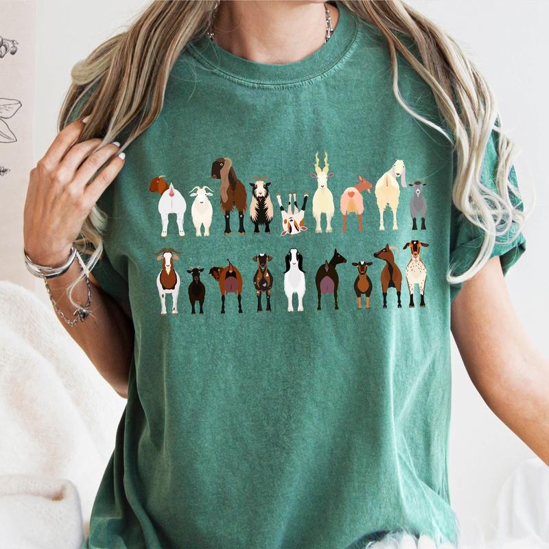 Goat Breeds Farm Animal Lover T-Shirtstyle{n002}4 T-Shirts, Hoodie, Sweatshirt | PrintMintTees.com