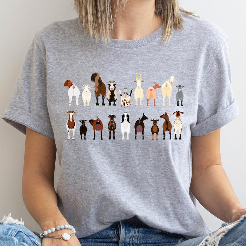 Goat Lovers Super Soft Tees, Farm Animal Shirts, Illustration, Breeds Hoodie, Sweatshirt | PrintMintTees.com