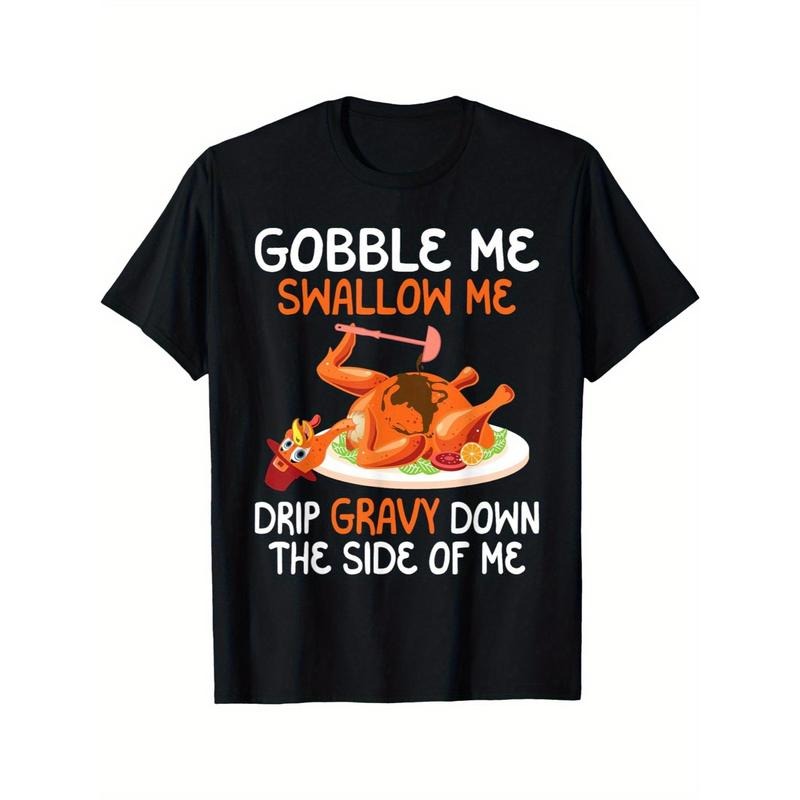 Gobble Me Swallow Me - Thanksgiving Turkey Autumn Holiday T-Shirt made in usa Hoodie Sweatshirt | PrintMintTees.com