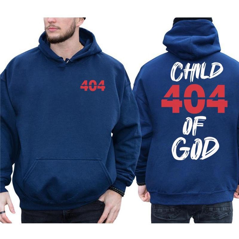 God 404 2 Sided Graphic Hoodie Fleece Fabric Casual Hooded Sweatshirt Trendy Tops Perfect Gift Shirt | PrintMintTees.com
