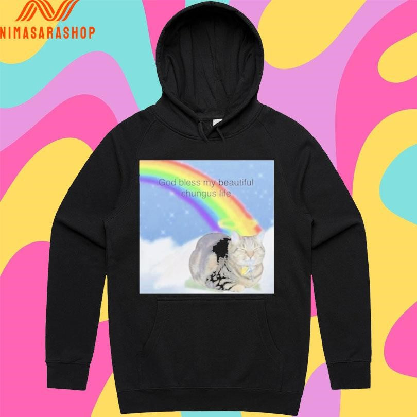 God Bless My Big Chungus Life Cat Shirts