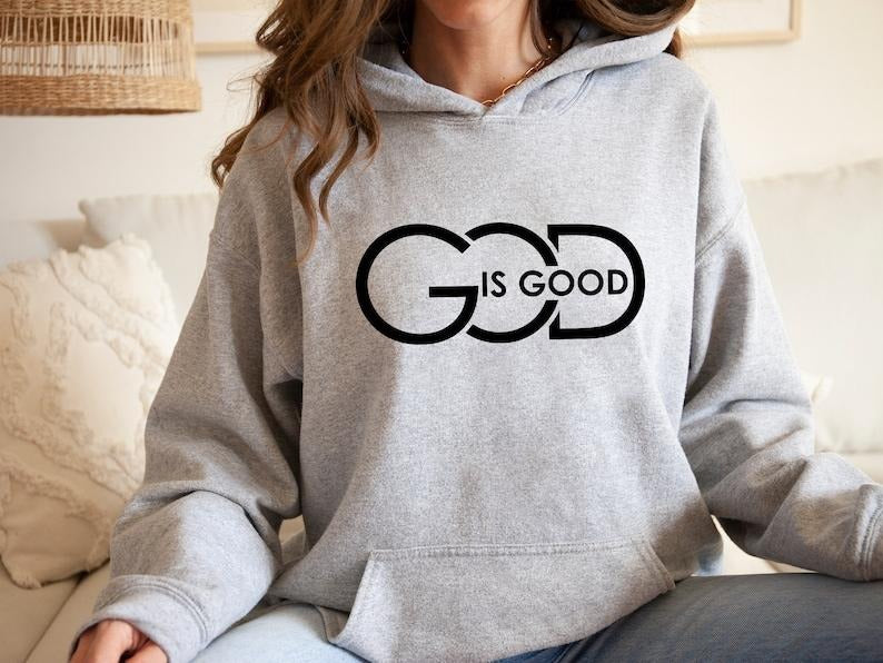 God Is Good Hoodie, Religious Hoodie, Bible Verse Hoodie, Cute Christian Hoodie, Faith Hoodie, God Lover  T-shirt,...