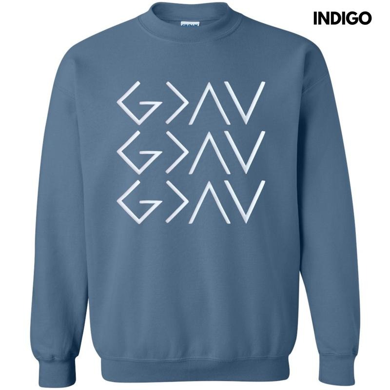 God Is Greater Symbols Puff Shirt Hoodie Sweatshirt