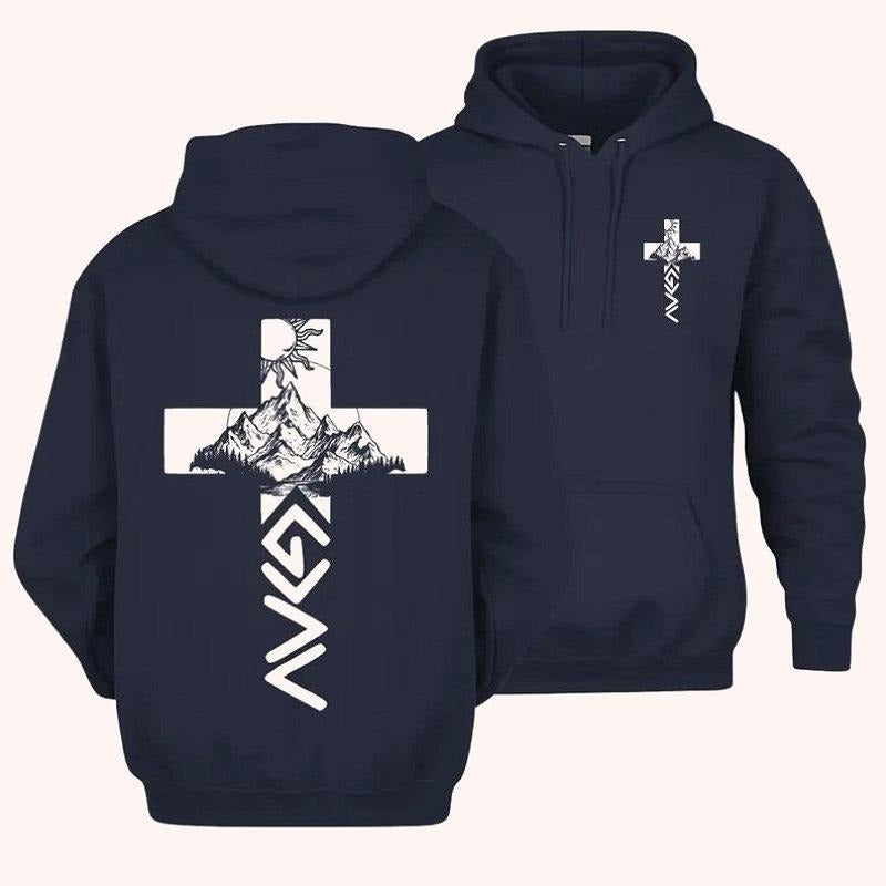 God Is Greater Than The Highs And Lows Christian 2 Sided Graphic Hoodie Fleece Fabric Casual Hooded Sweatshirt Trendy...