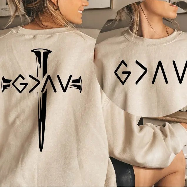 God Is Greater Than The Highs And Lows Hoodie, God is Greater Than The Highs and Lows Crewneck ,Christian Sweatshirt ,...