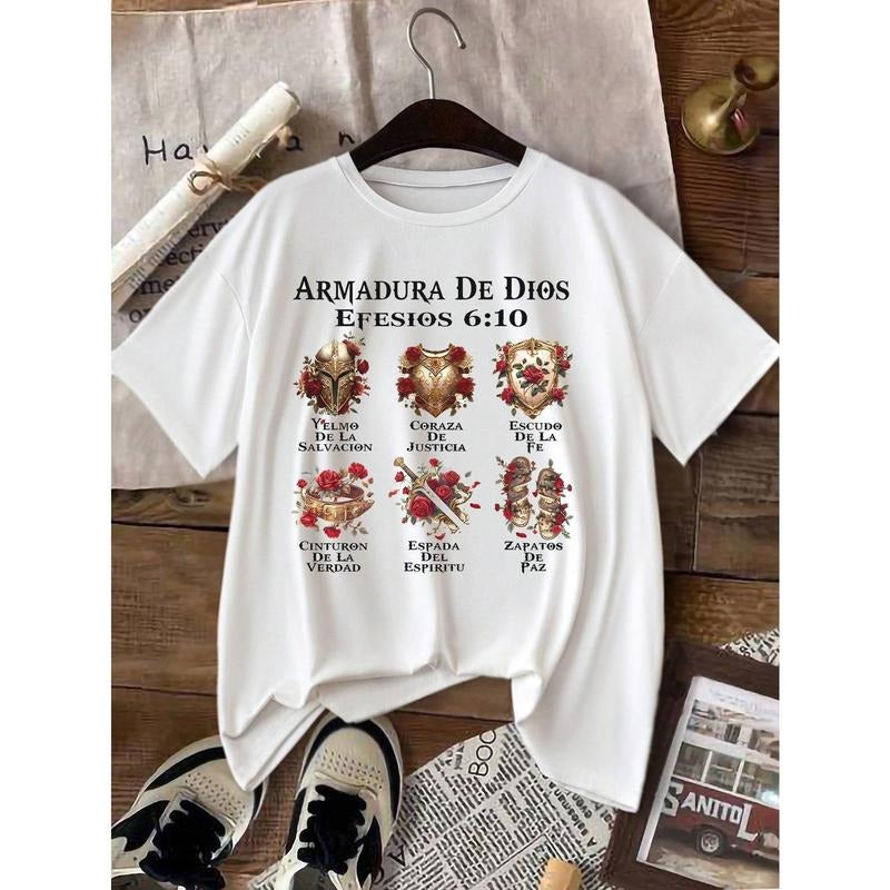 God's Armor T-Shirt, Christian Gift,Catholic Sport T-Shirt, Women's Christian Blouse Graphic Tees Women Tops Hoodie...