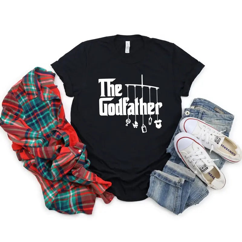 Godfather Shirt, Dad Shirt, The Godfather Gift, Best Dad Gift, Godfather Birthday T Shirt for Men, Father's Day Gift,...