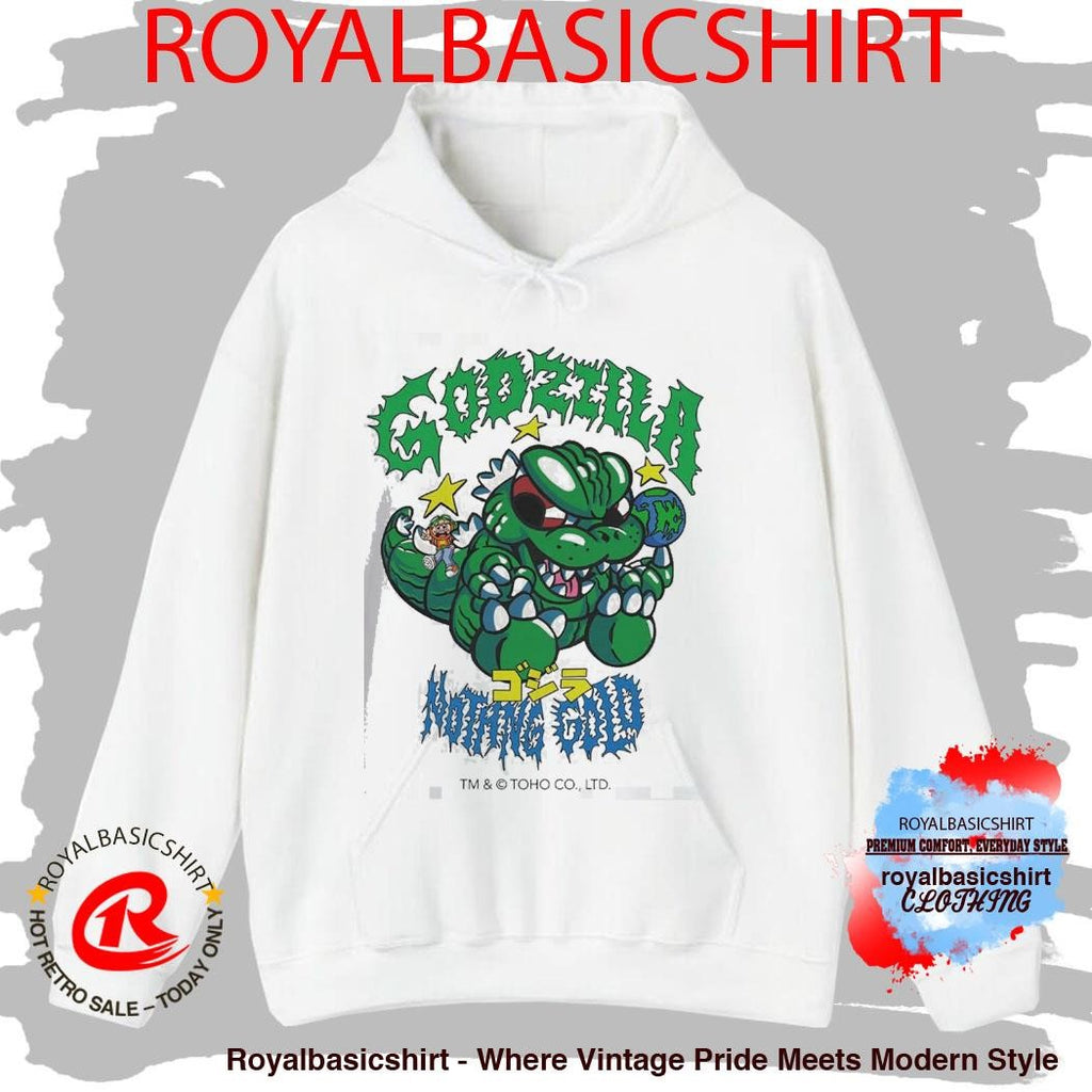 Godzilla X Nothing Gold Engee Shirt Pop Up Exclusive Cartoon Godzilla T-Shirt