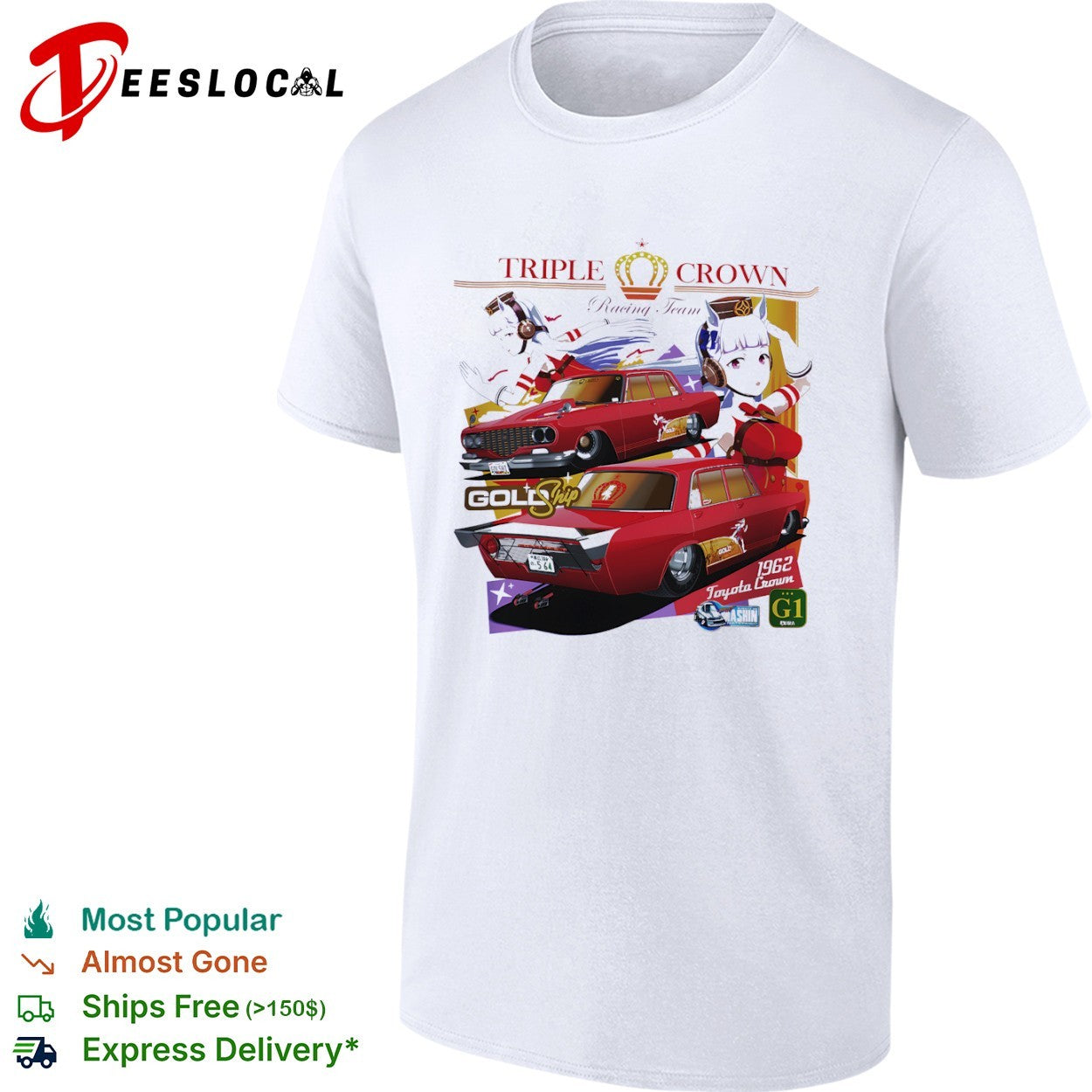 Gold Ship Uma Musume Triple Crown Racing Team 1962 shirt