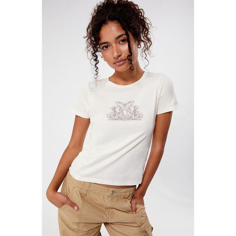 Golden Hour Women's Butterfly Angel Frame T-Shirt Hoodie, Sweatshirt | PrintMintTees.com