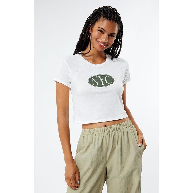 Golden Hour Women's NYC Raglan T-Shirt Hoodie, Sweatshirt | PrintMintTees.com