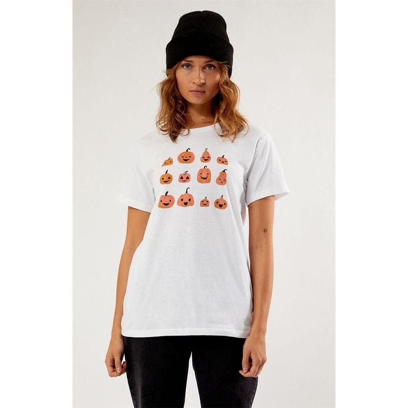 Golden Hour Women's Pumpkin Happy T-Shirt Hoodie Sweatshirt | PrintMintTees.com