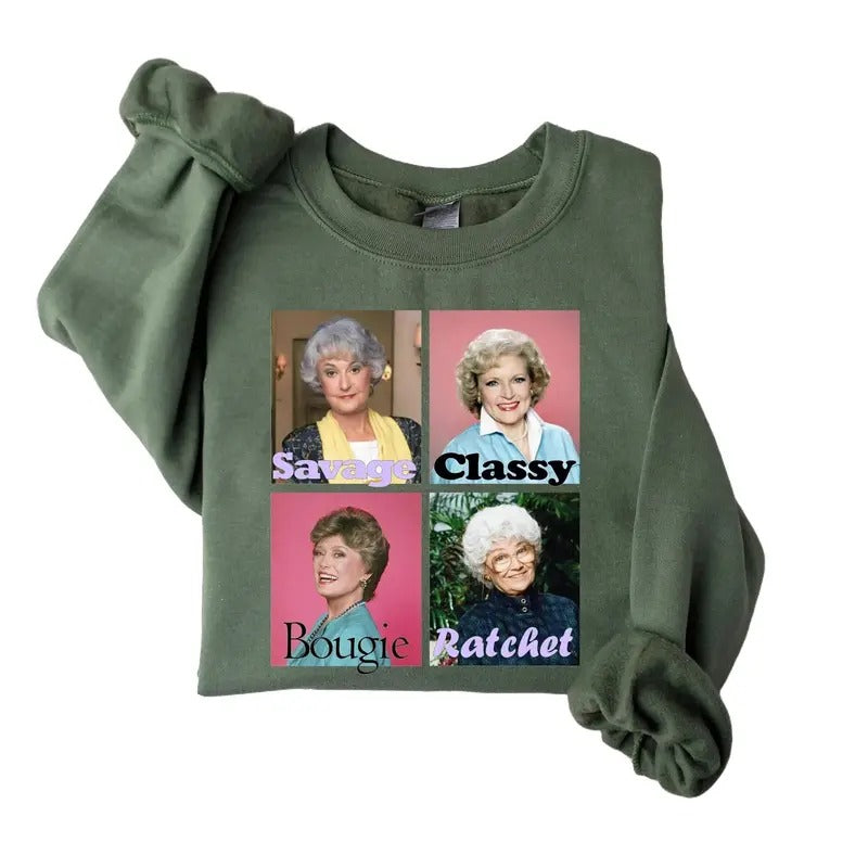 Golden Warhol Girls Sweatshirt, Blanche Shirt, Dorothy Shirt, The Golden Girls Tee Hoodie | PrintMintTees.com