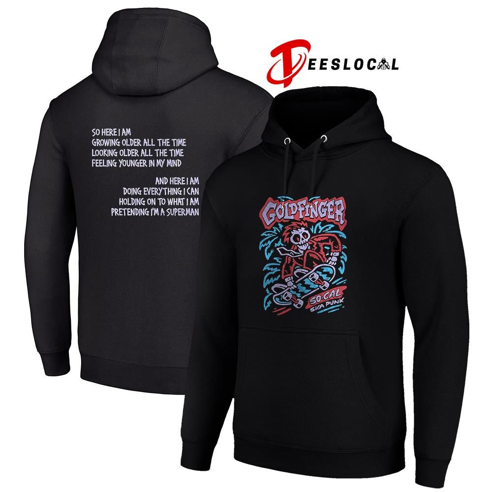 Goldfinger So Cal Ska punk so here I am growing older all the time looking older skeleton shirt