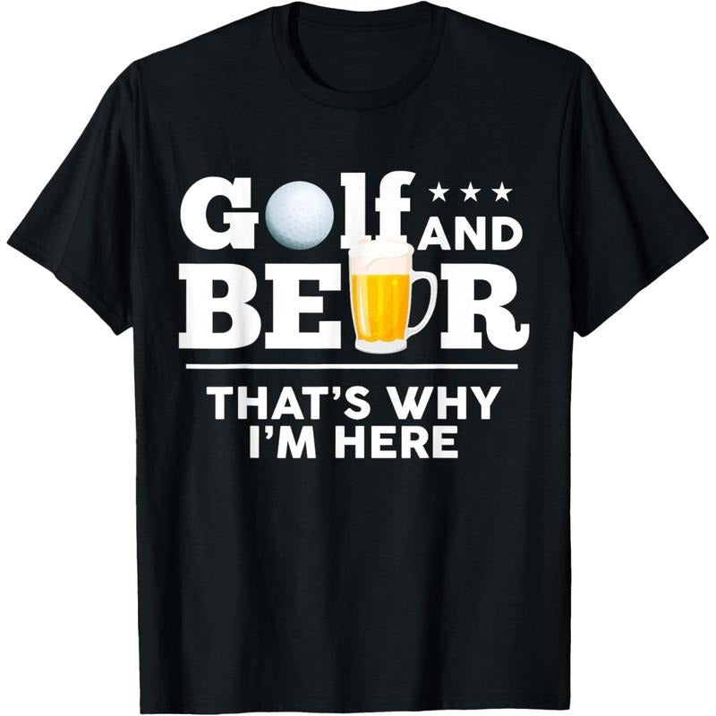 Golf and Beer Joke Dad Funny Fathers Day Drinking Birthday T-Shirt made in usa Hoodie Sweatshirt | PrintMintTees.com