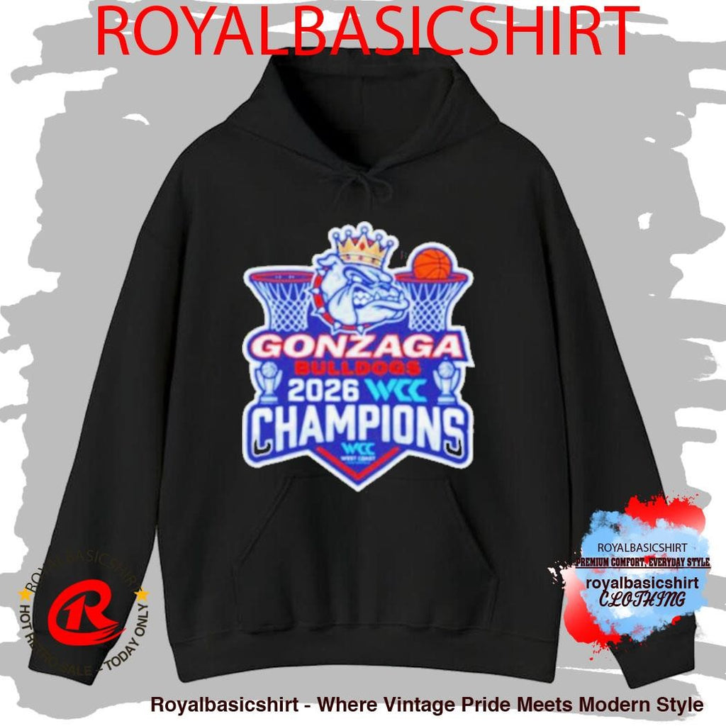 Gonzaga Bulldogs 2026 WCC Champions West Coast Conference Shirt
